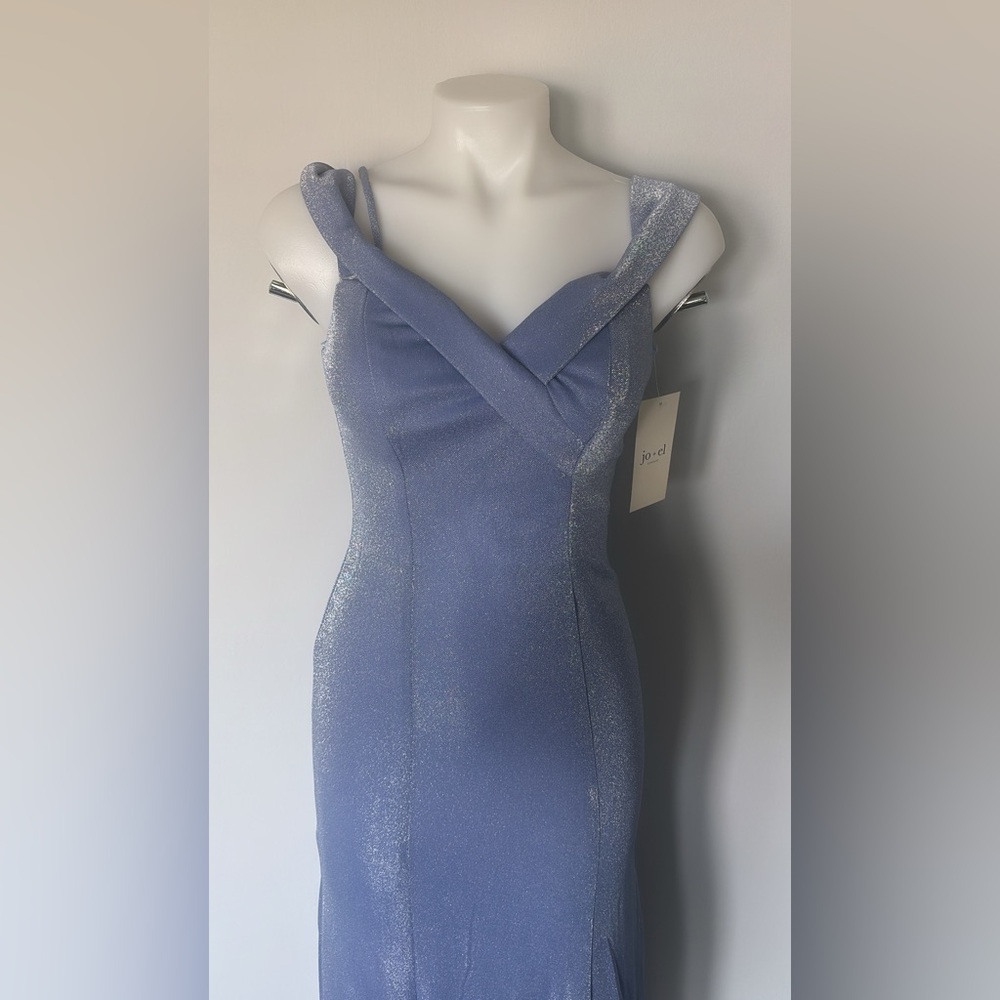 Women's Blue Glitter Dress